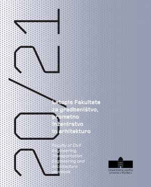 Naslovnica za Letopis Fakultete za gradbeništvo, prometno inženirstvo in arhitekturo 2020/2021