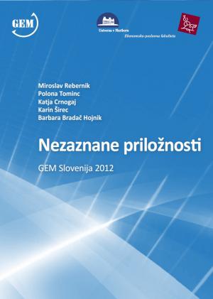 Naslovnica za Nezaznane priložnosti: GEM Slovenija 2012