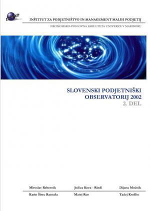 Naslovnica za Slovenski podjetniški observatorij 2002. (2. del)