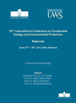 Naslovnica za Materials: (conference proceedings) / 10th International Conference on Sustainable Energy and Environmental Protection, (June 27th-30th, 2017, Bled, Slovenia)