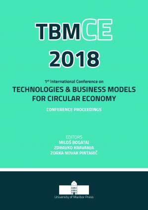 Naslovnica za Conference proceedings / 1st International Conference on Technologies & Business Models for Circular Economy, September, 5th - 7th, 2018, Portorož, Slovenia