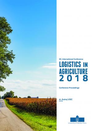 Naslovnica za Conference proceedings / XII. International Conference on Logistics in Agriculture 2018, [Novo mesto, Slovenia, 15 November 2018]