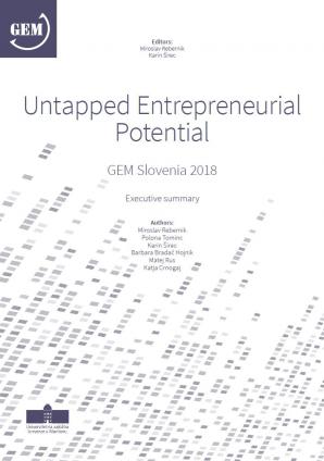 Naslovnica za Untapped entrepreneurial potential: GEM Slovenia 2018, Executive Summary