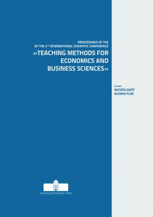 Naslovnica za Knjiga prispevkov 2. mednarodne znanstvene konference: »Učne metode za ekonomske in poslovne vede«