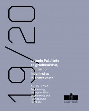 Naslovnica za Letopis Fakultete za gradbeništvo, prometno inženirstvo in arhitekturo 2019/2020
