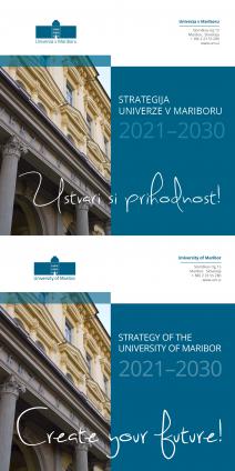 Naslovnica za Strategija Univerze v Mariboru 2021–2030 / Strategy of the University of Maribor 2021–2030