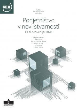 Naslovnica za Podjetništvo v novi stvarnosti: GEM Slovenija 2020