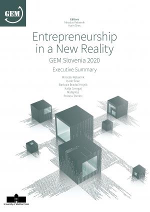 Naslovnica za Entrepreneurship in a New Reality: GEM Slovenia 2020, Executive Summary