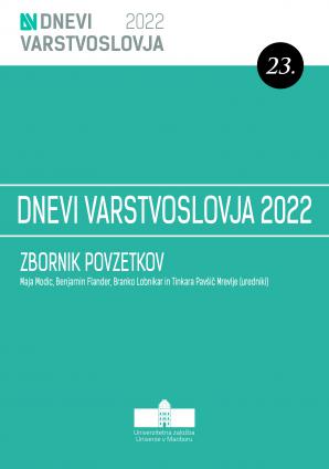 Naslovnica za 23. Dnevi varstvoslovja, Laško, 8. in 9. junij 2022 : Zbornik povzetkov