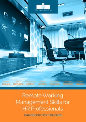Naslovnica za Remote Working Management Skills for HR Professionals: Handbook for Trainers